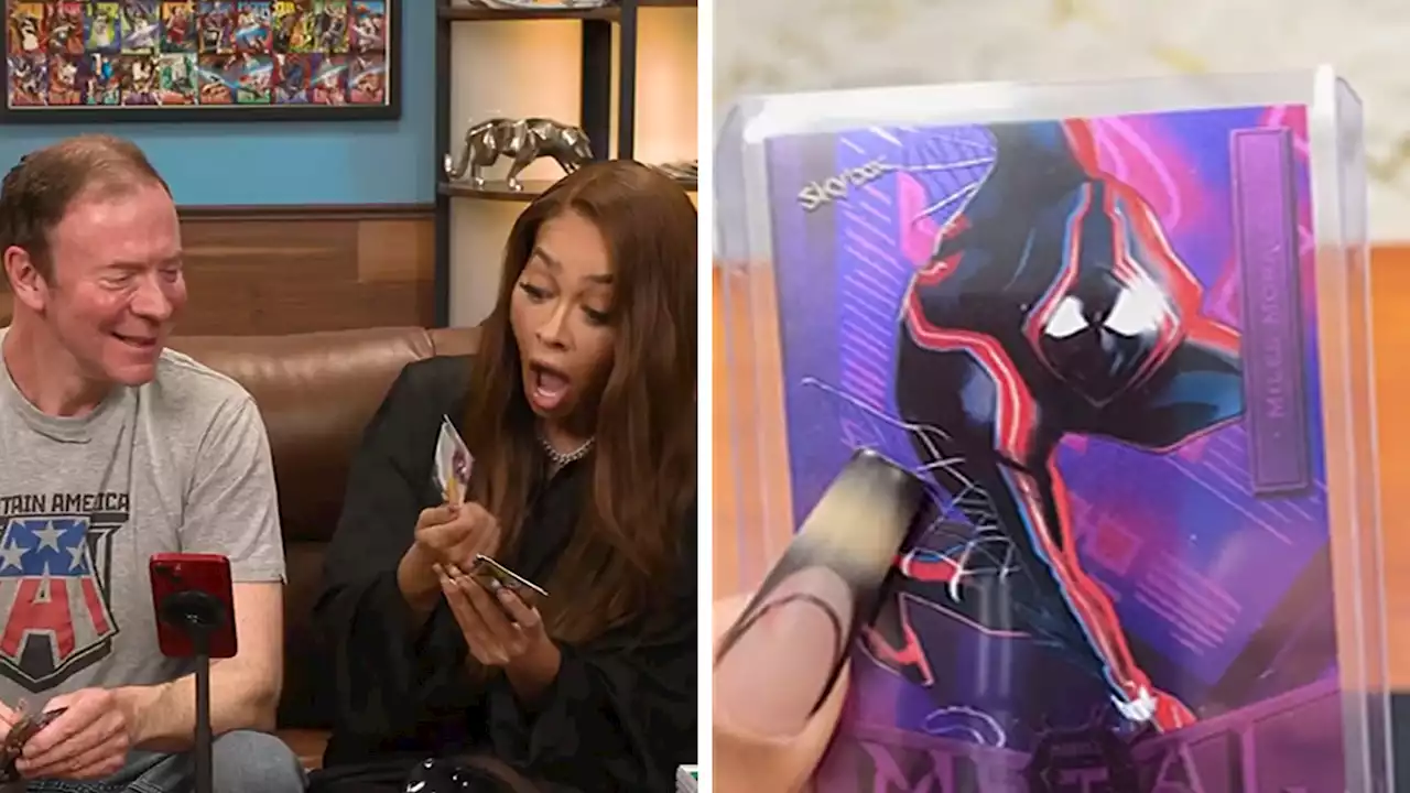 La La Anthony Pulls Super Rare Spider-Man Card Worth Over $100K!