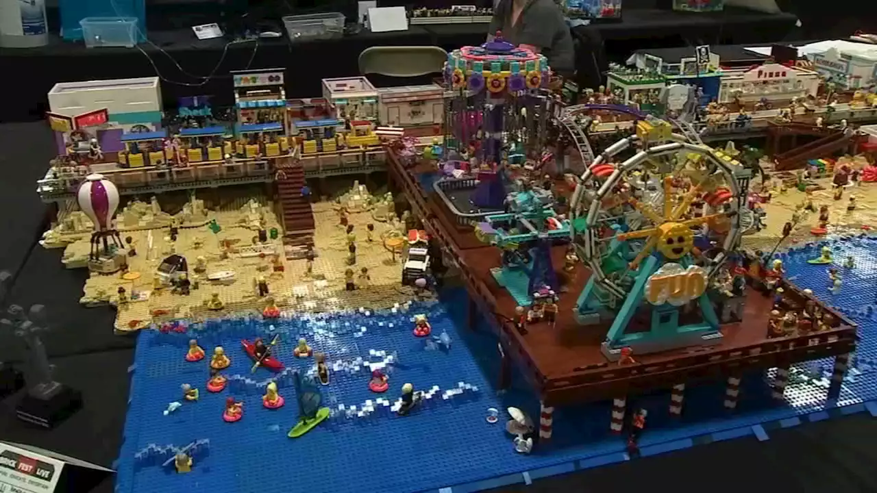 Thousands of Legos used to recreate the Jersey Shore in 'Tilewood' display