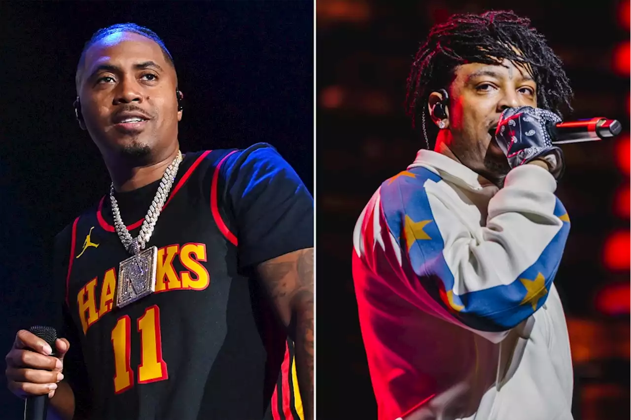 21 Savage & Nas Team Up for Fiery Collab ‘One Mic, One Gun’: Listen