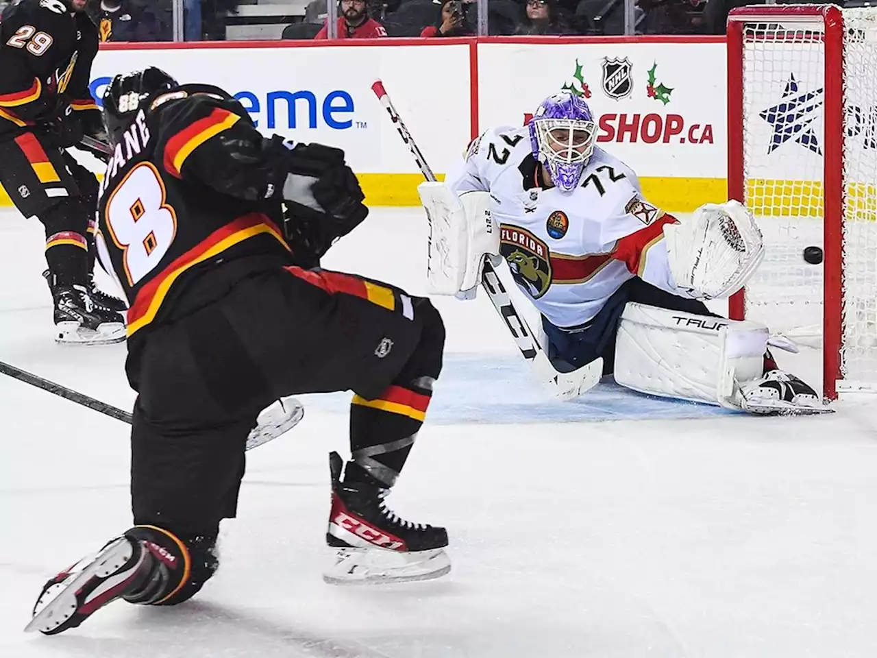 Flames forward Mangiapane looking more like his scrappy self