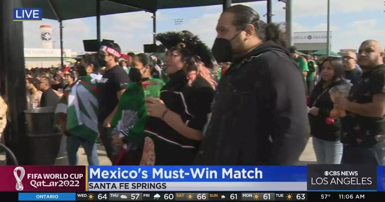 Team Mexico fans pack Santa Fe Springs Swap Meet watch party