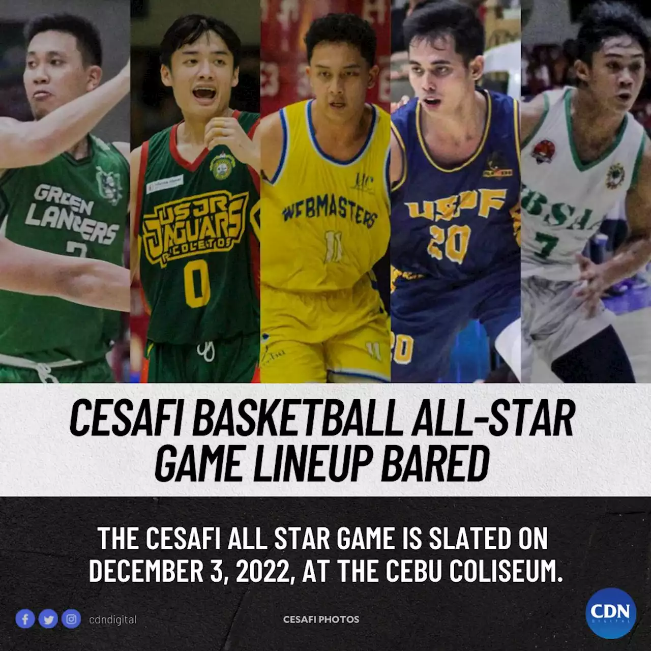 Cesafi basketball all-star game lineup bared