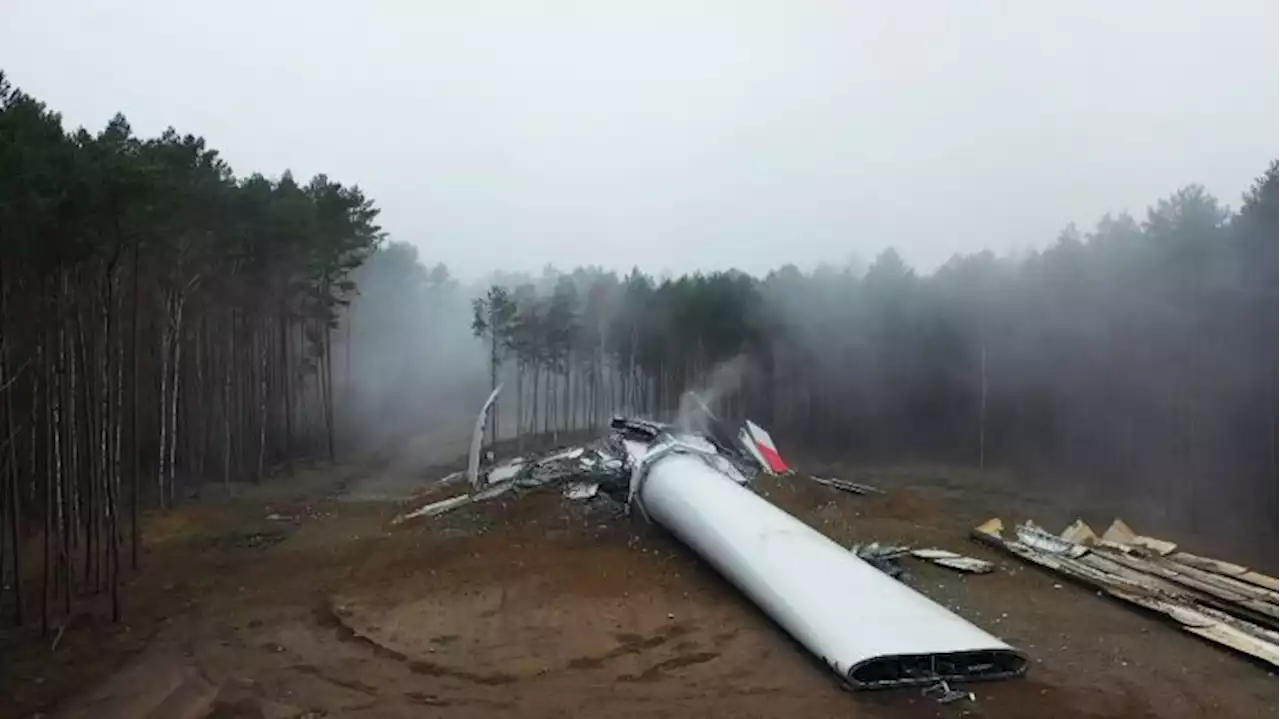 Windrad in Brandenburg wegen Baumängeln gesprengt