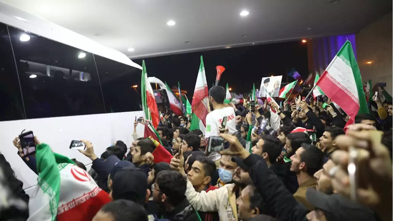 Iran's World Cup team gets tepid welcome home, amid protests