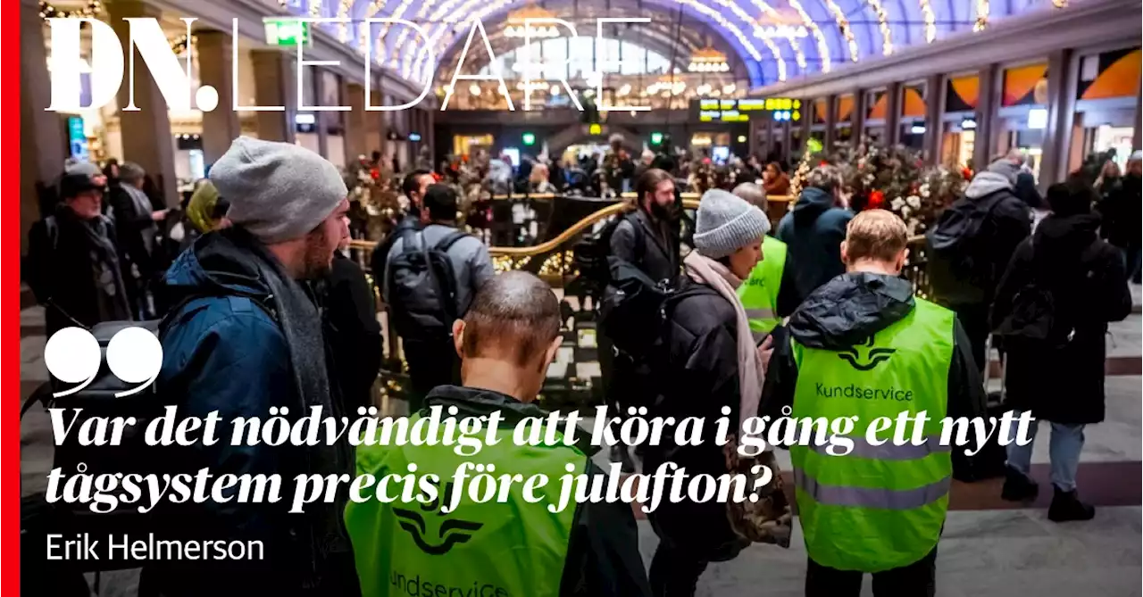 Erik Helmerson: De vill tydligen inte att vi åker tåg