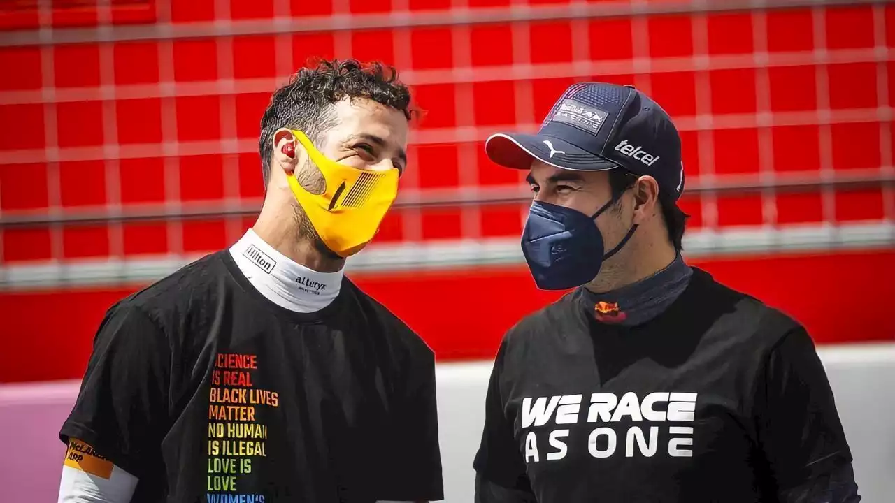 'No está': el mensaje de Daniel Ricciardo que le trajo alivio a Checo Pérez