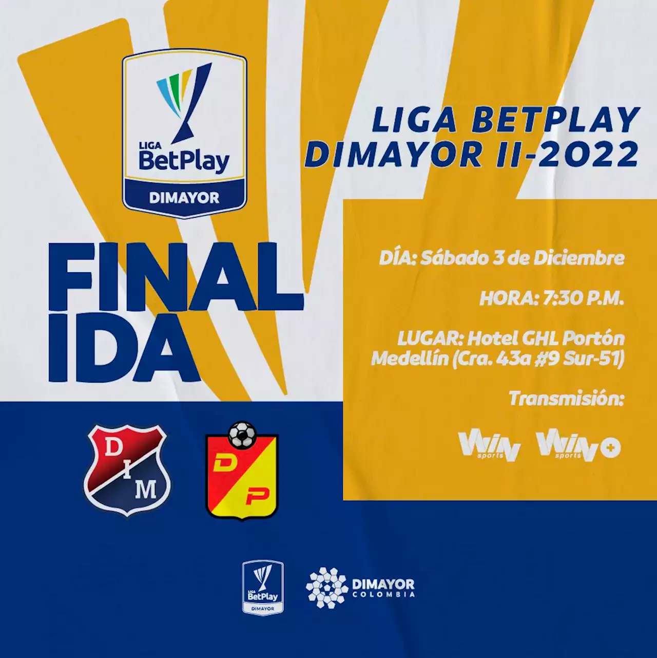 Conferencia de prensa: Independiente Medellín vs Deportivo Pereira – Final Ida Liga BetPlay DIMAYOR II-2022