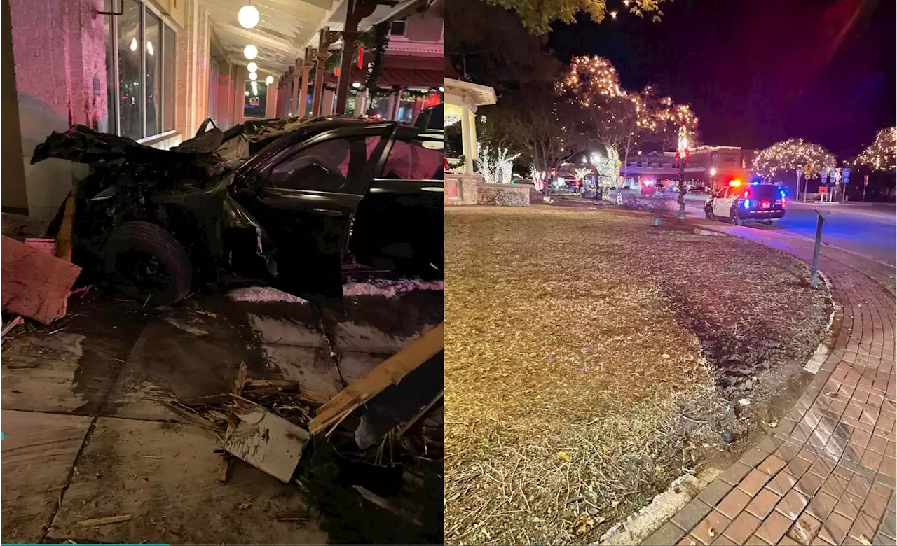 Teen DWI suspect crashes through New Braunfels landmark ahead of Wassailfest