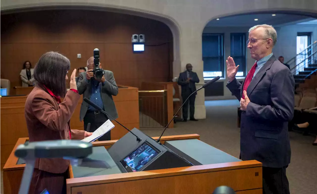 ‘Welcome back, Mike’: Former Councilman Mike Gallagher temporarily takes over for Clayton Perry