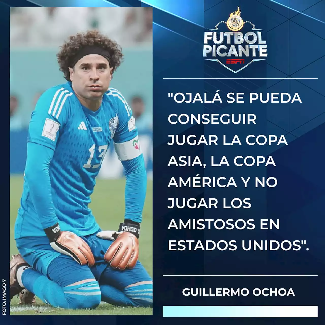 Guillermo Ochoa pide no cometer el error que se acabe un 'ciclo' con la Selección Mexicana