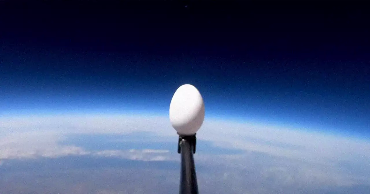 Former NASA Guy Drops Egg Out of Space, Tries to Keep It From Breaking