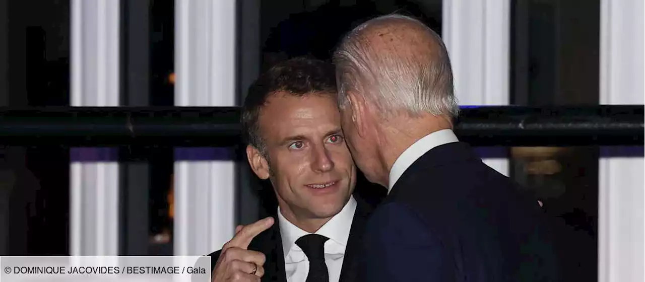 Emmanuel Macron aux États-Unis : montre, pull, CD… ces cadeaux offerts à Joe Biden - Gala