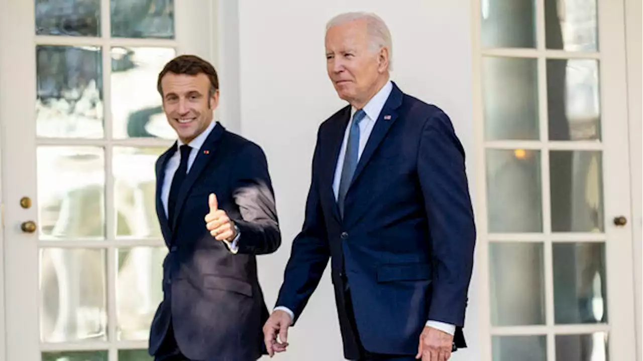 Außenpolitik: „Wieder Waffenbrüder werden“: Biden und Macron nähern sich im Handelsstreit an