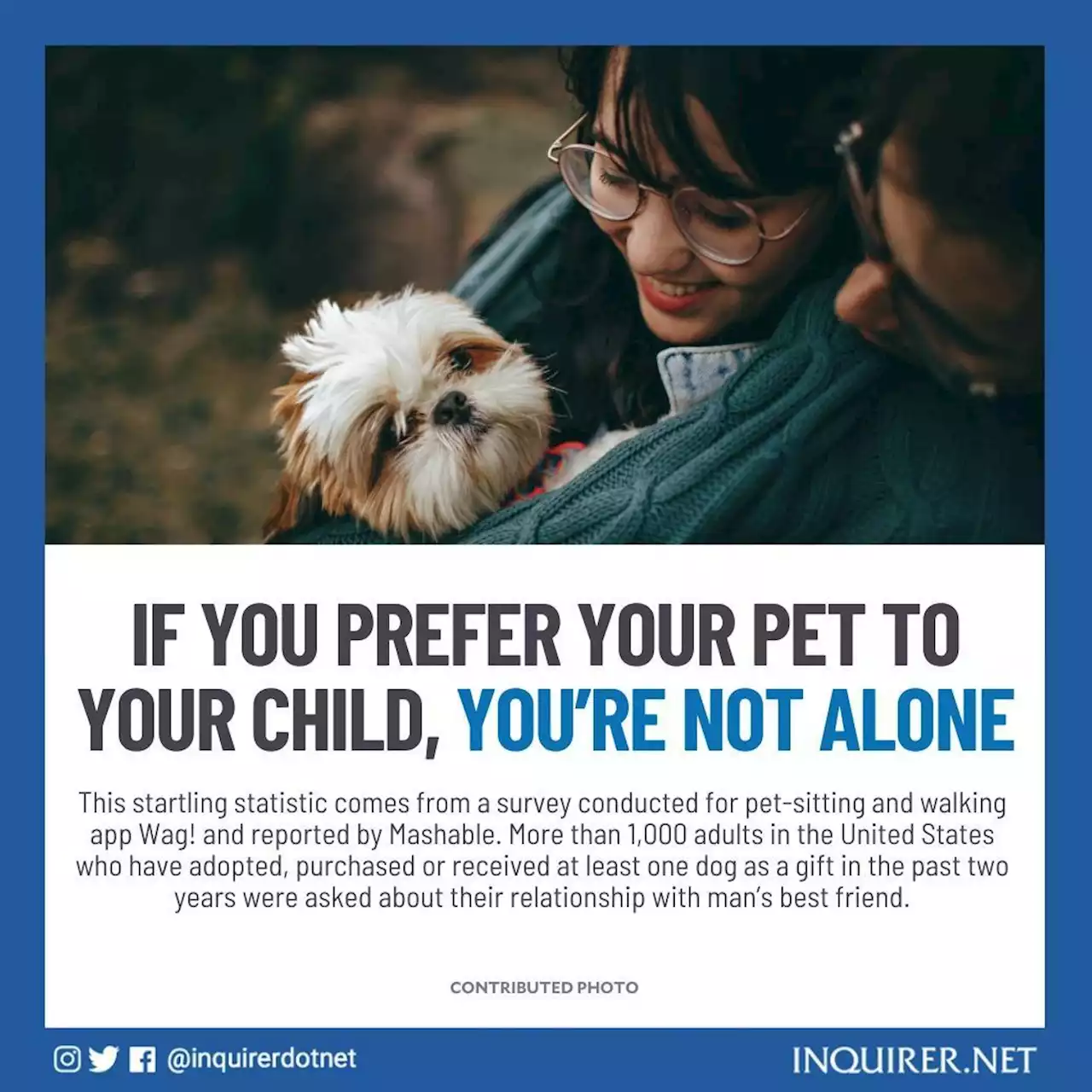 If you prefer your pet to your child, you're not alone