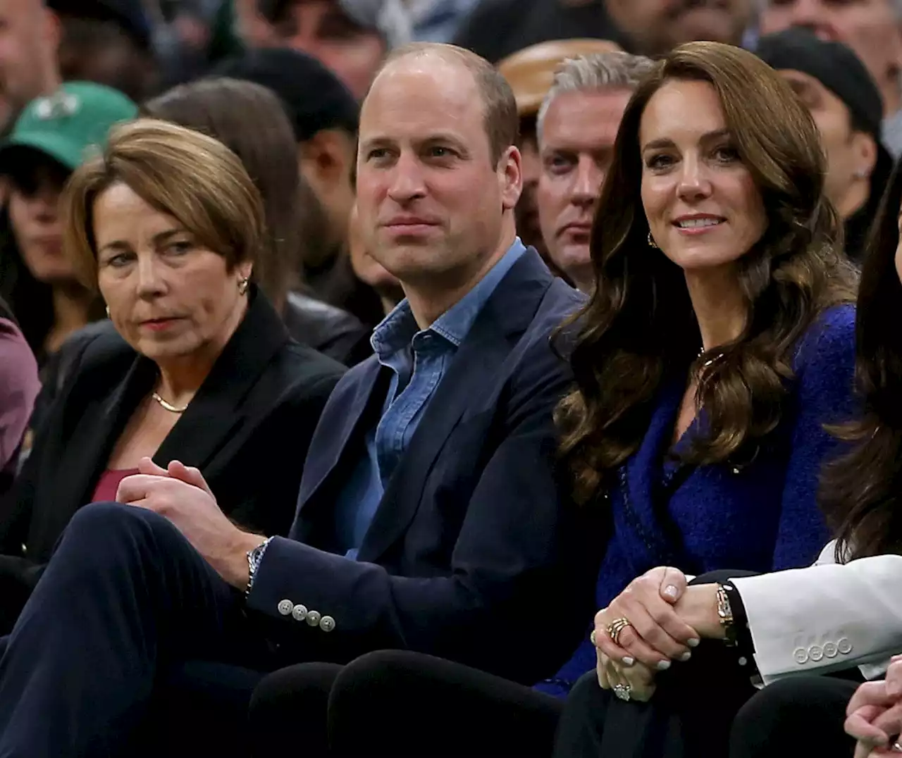 Photos: British Royals William and Kate watch the Celtics beat the Heat, 134-121