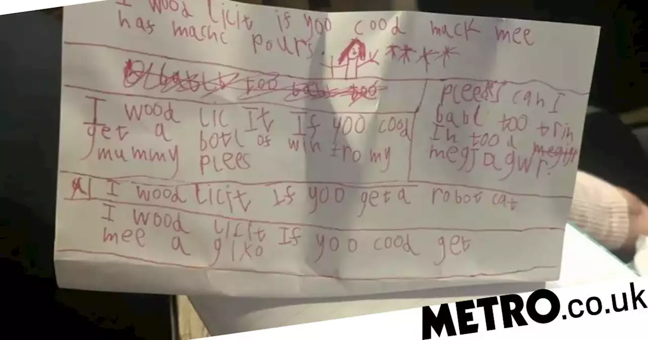 Mum asks people for help to understand daughter’s letter to Santa