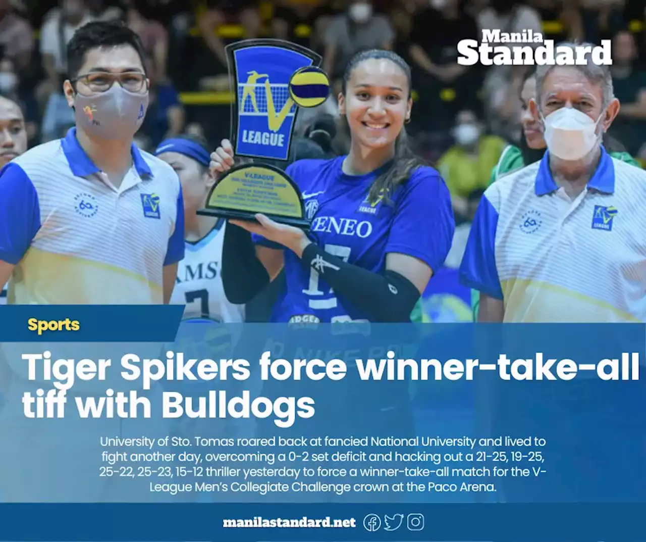 Tiger Spikers force winner-take-all tiff with Bulldogs