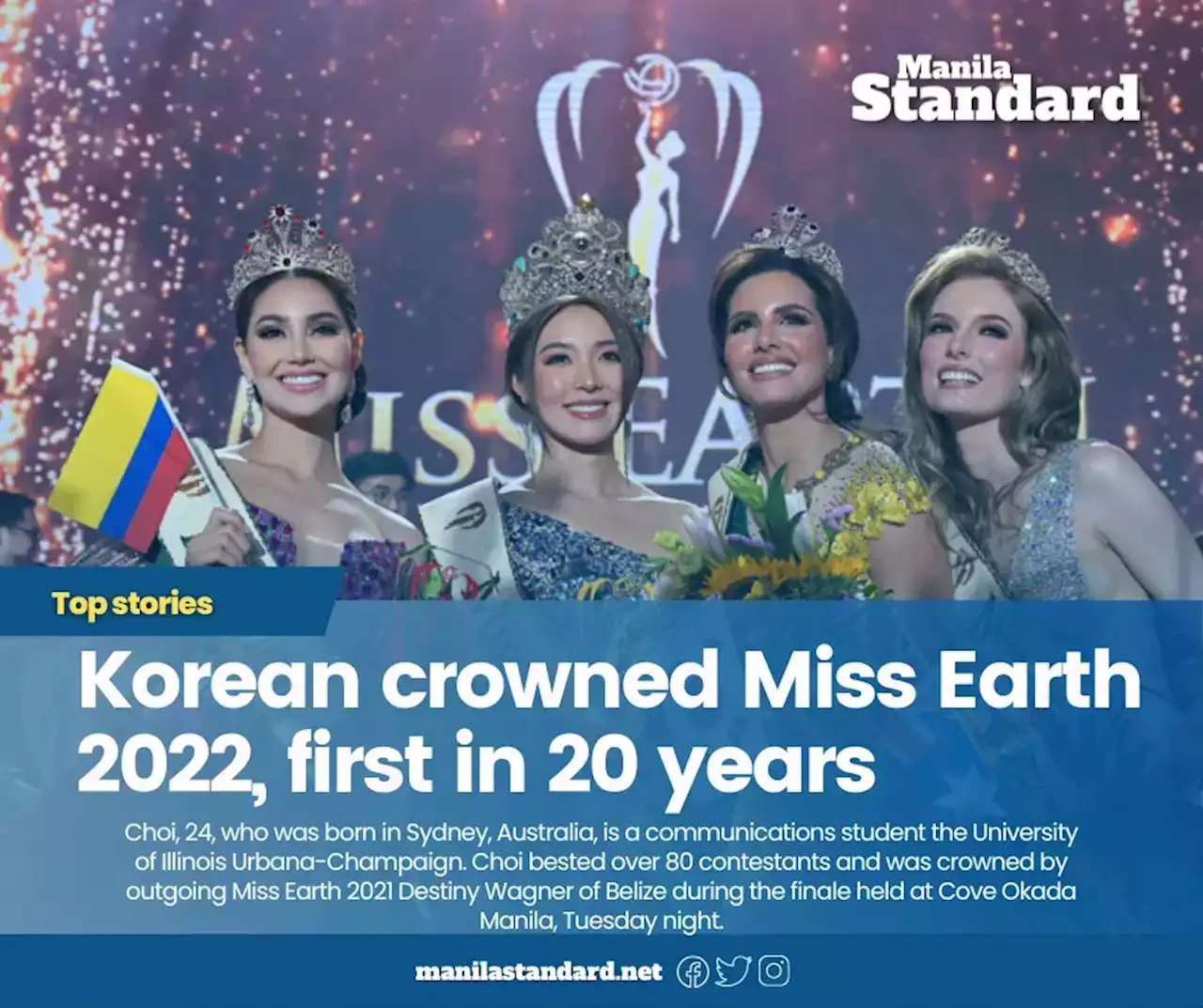 Korean crowned Miss Earth 2022, first in 20 years