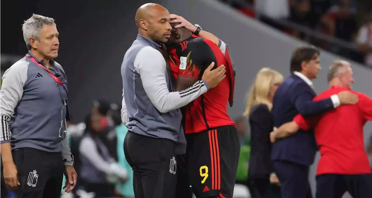 Belgique : les larmes de Romelu Lukaku après l'élimination, réconforté par Thierry Henry !