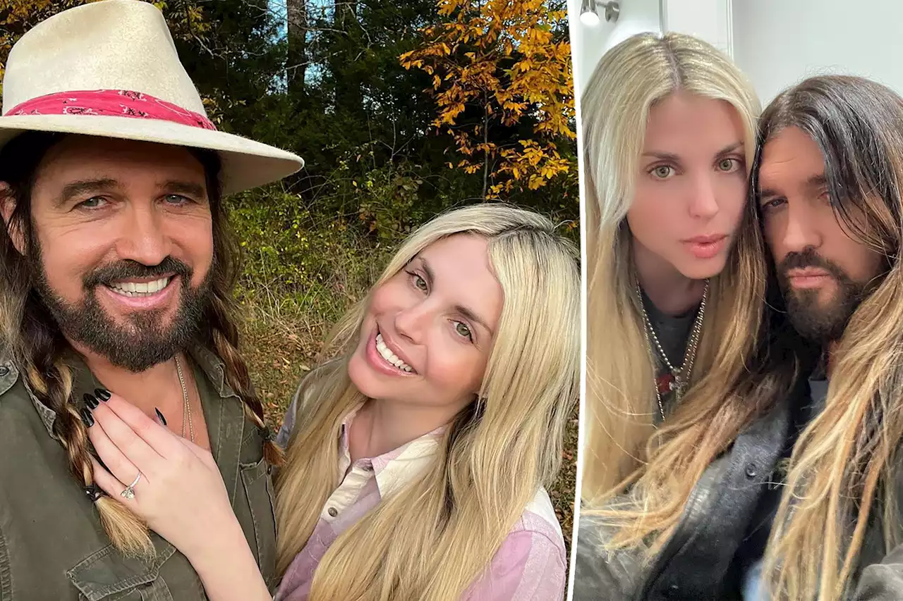 Billy Ray Cyrus says ‘happiness is everything’ as he poses with fiancée Firerose