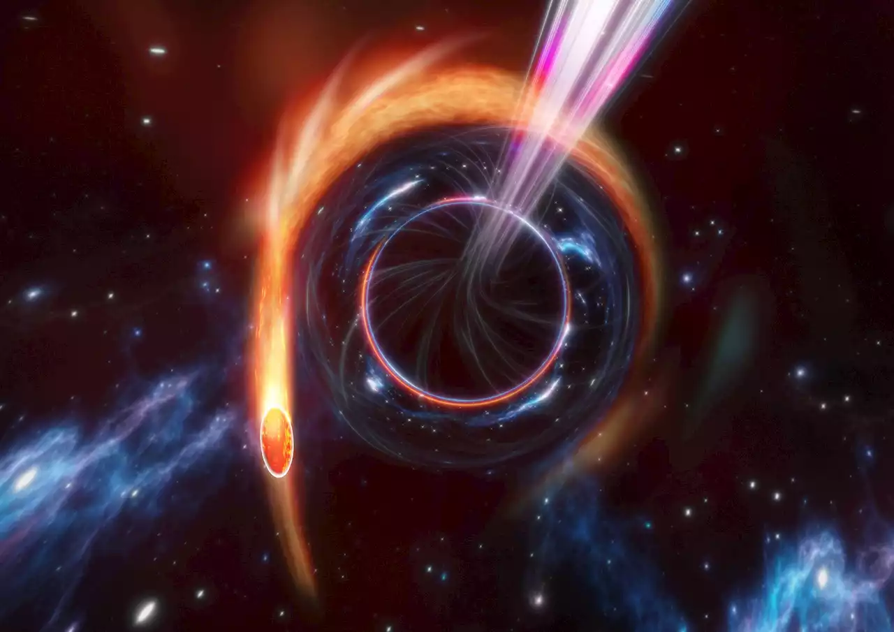 Supermassive Black Hole Violently Rips Star Apart, Launches Relativistic Jet Toward Earth