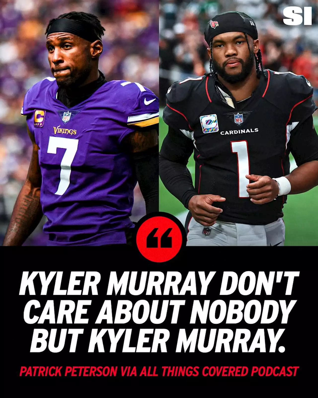 Vikings’ Patrick Peterson Bluntly Rips Cardinals QB Kyler Murray