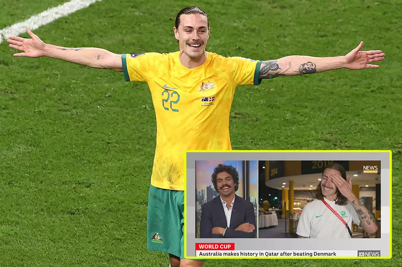 'I forgot I was live' - Australia World Cup hero makes gaffe after Denmark win