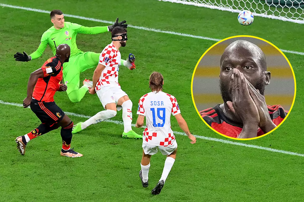 Lukaku misses THREE glorious chances as Belgium knocked out of World Cup