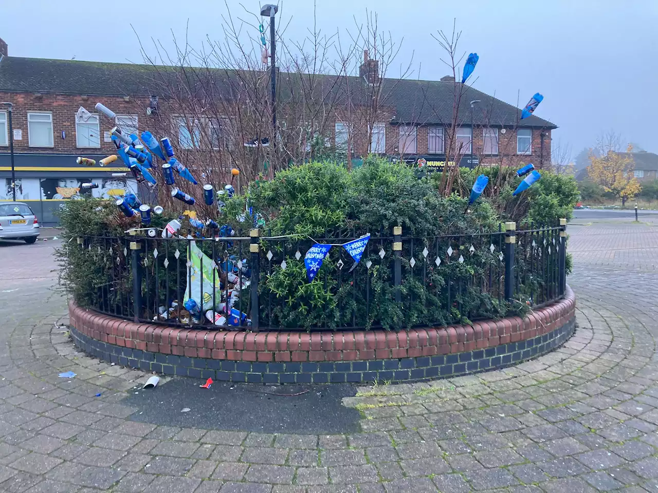 We decorated a Christmas tree for our estate - now the miserable council wants to cut it down but we love it