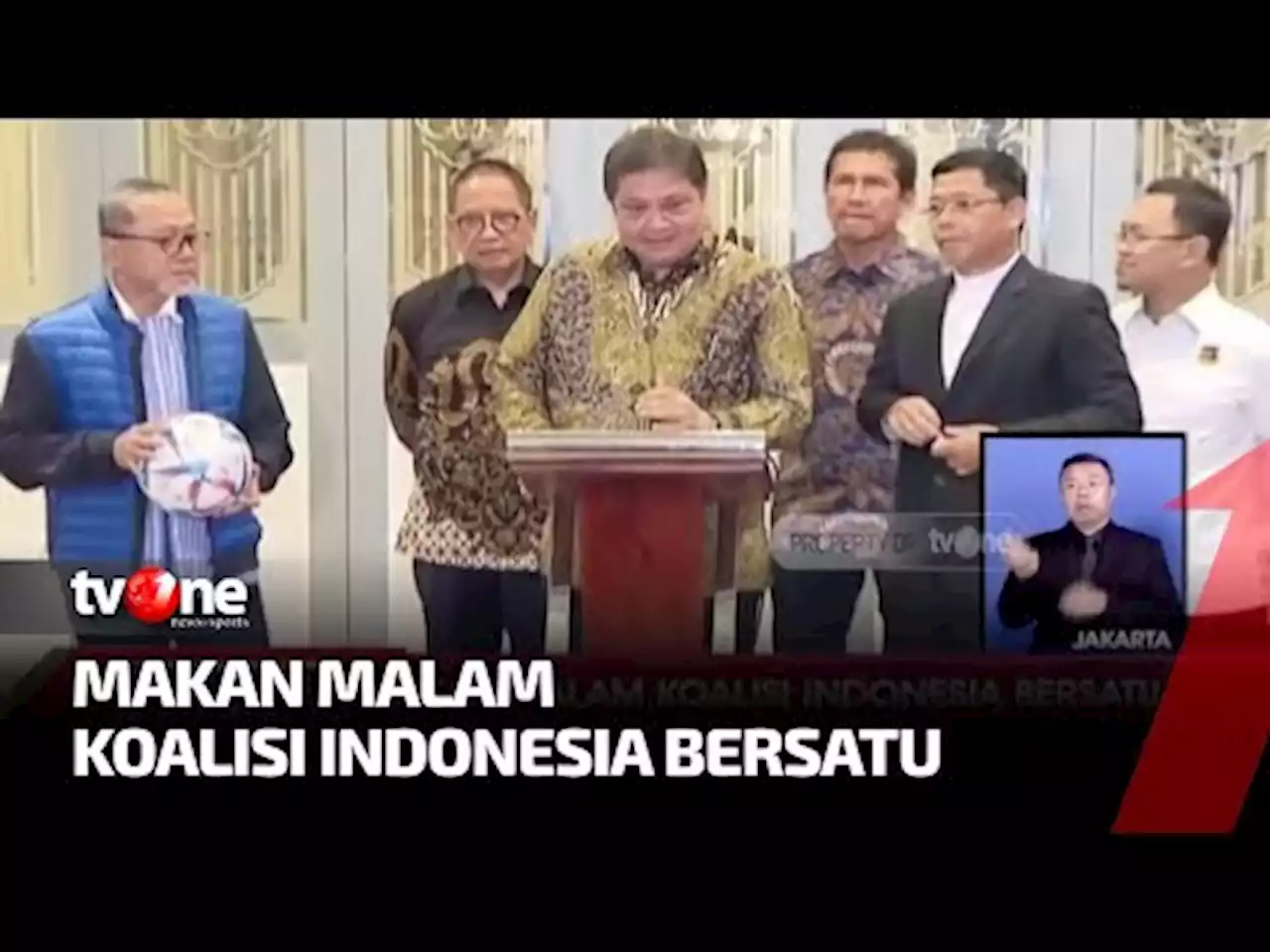 Makan Malam Koalisi Indonesia Bersatu Bahas Pemilu 2024 - tvOne