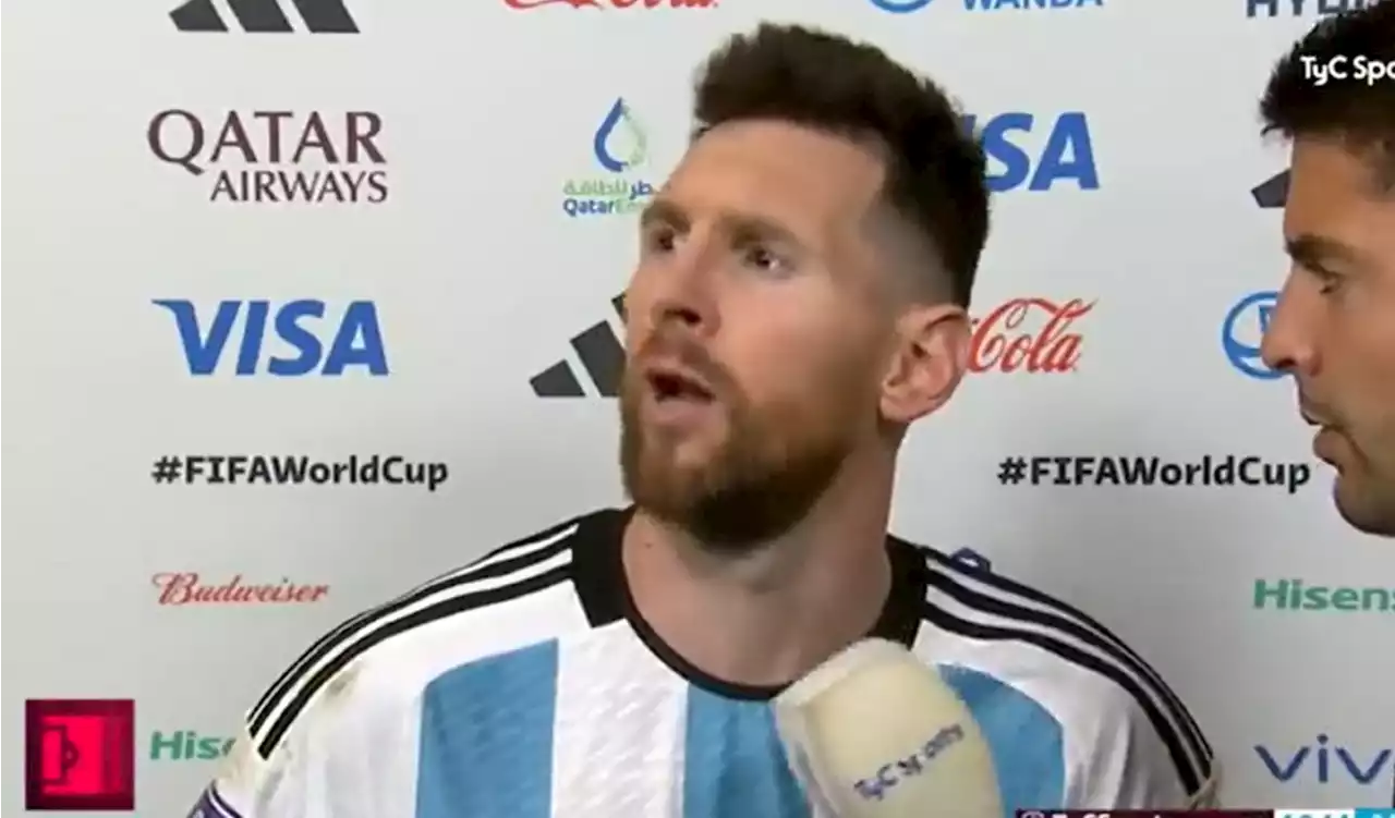 [Video] 'Qué mirás bobo': caliente Messi mandó callar a un jugador de Países Bajos