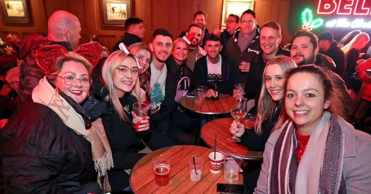 Belfast social pictures as pals get into the Christmas spirit