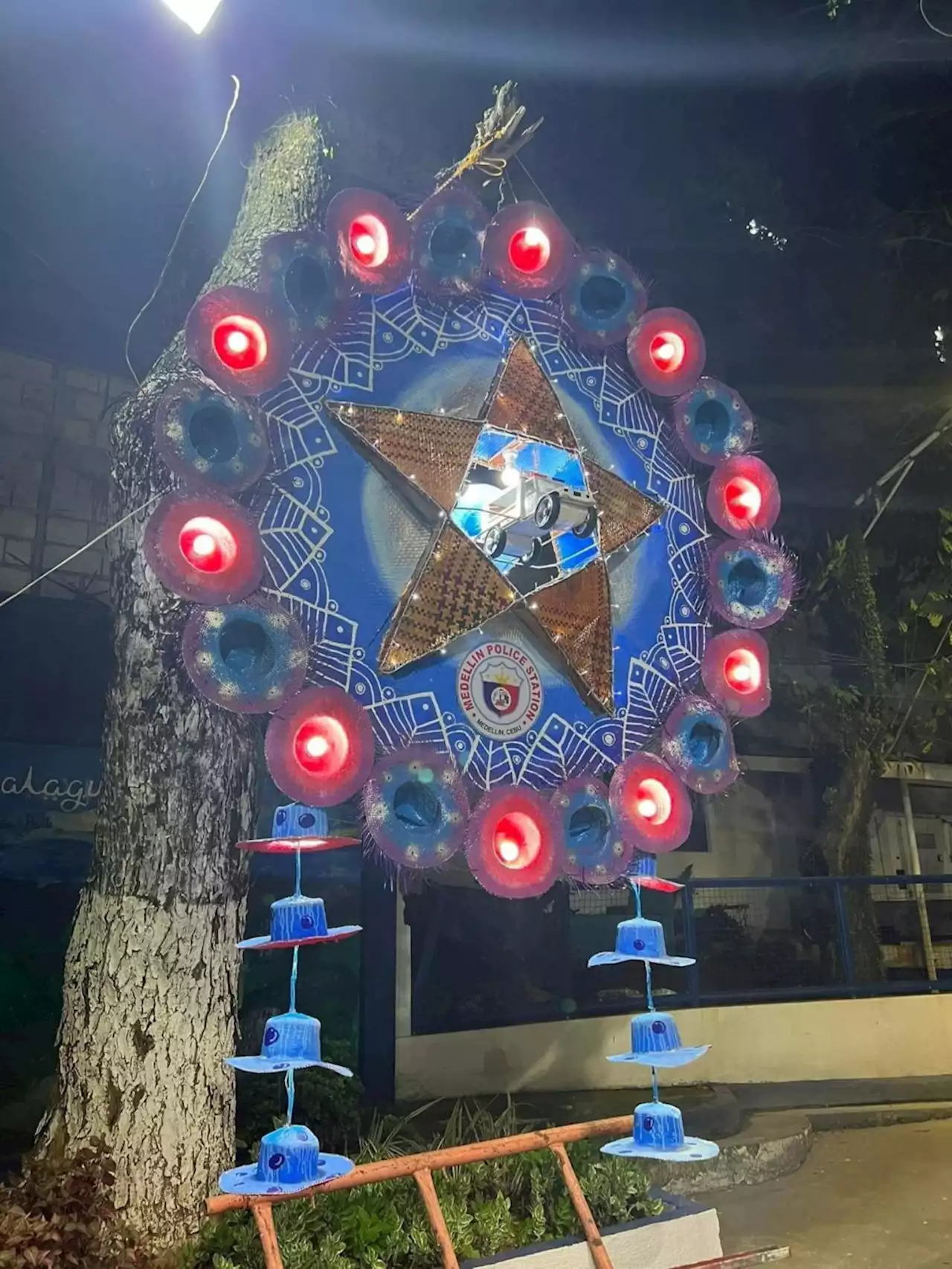 In Medellin: Winning lantern, a representation of blooming tourism, orderly town