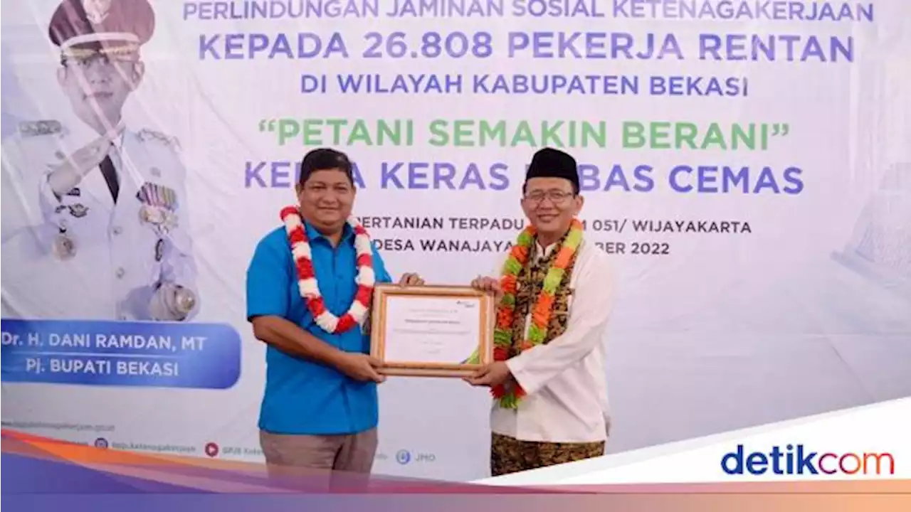 BPJS Ketenagakerjaan-Pemkab Bekasi Beri Perlindungan ke 26.808 Petani