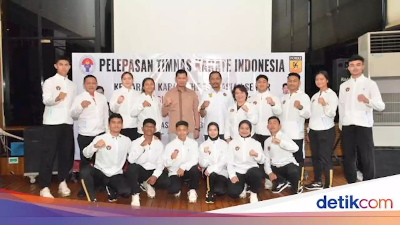 PB FORKI Lepas Kontingen Indonesia ke Kejuaraan Asia Karate di Uzbekistan