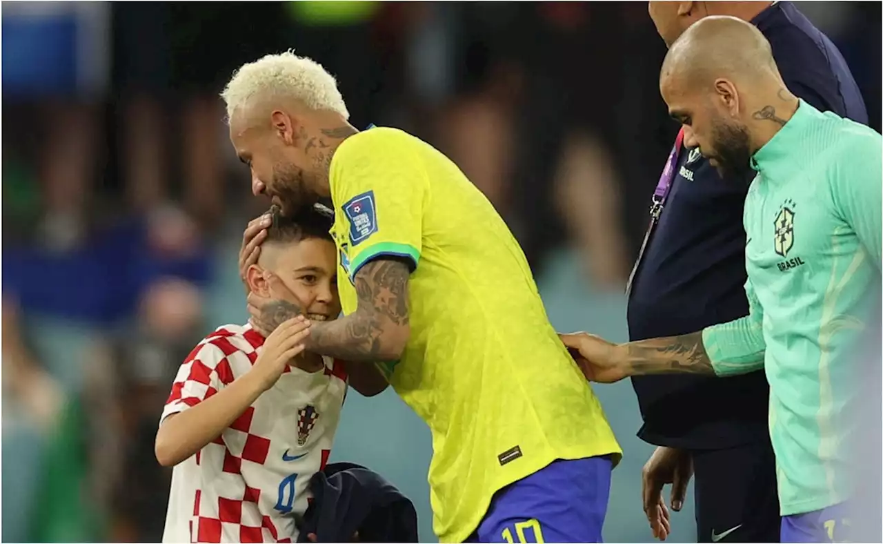 Qatar 2022: Neymar entre lágrimas y el tierno abrazo con el hijo de Ivan Perisic