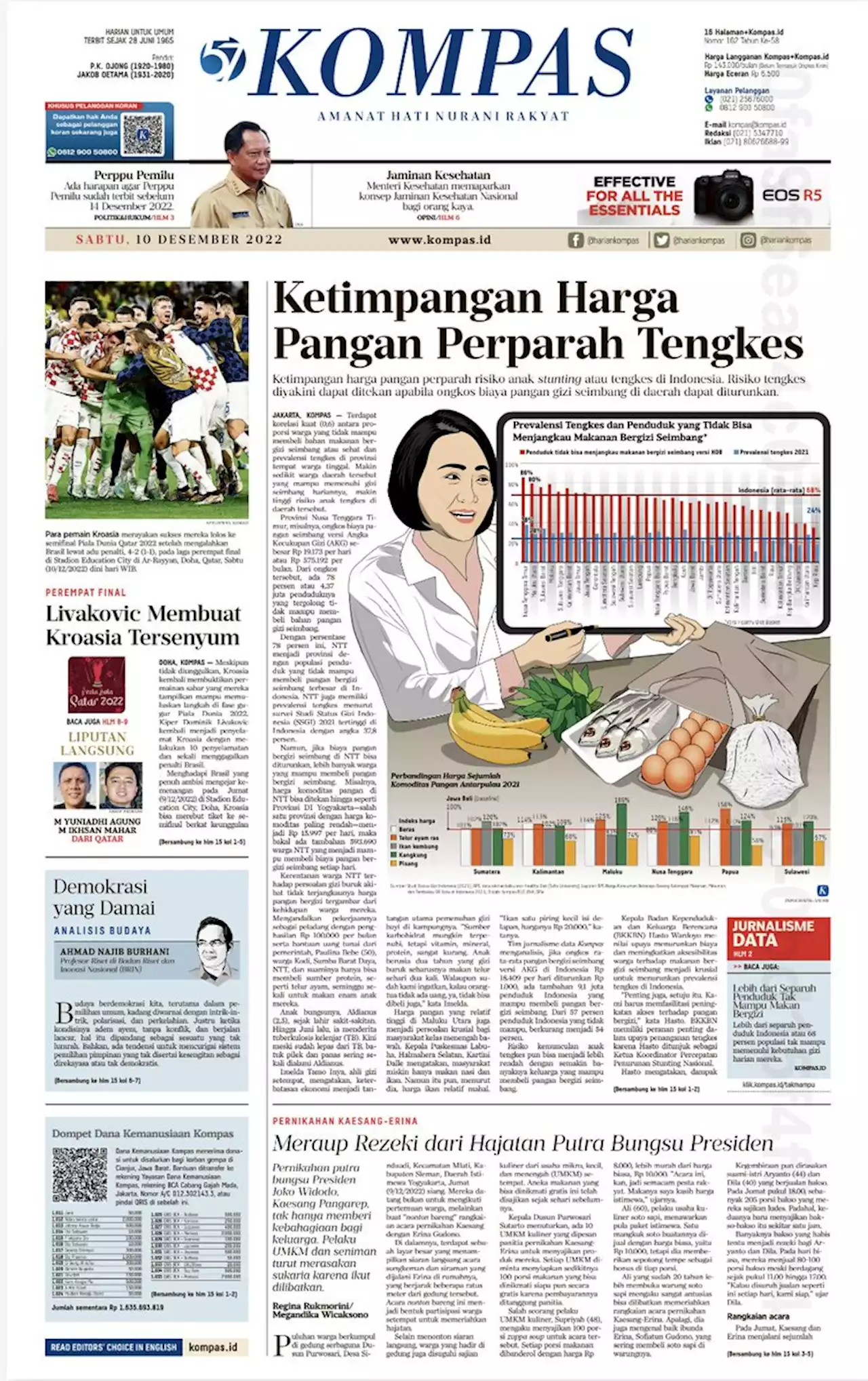 Ketimpangan Harga Pangan Perparah Tengkes