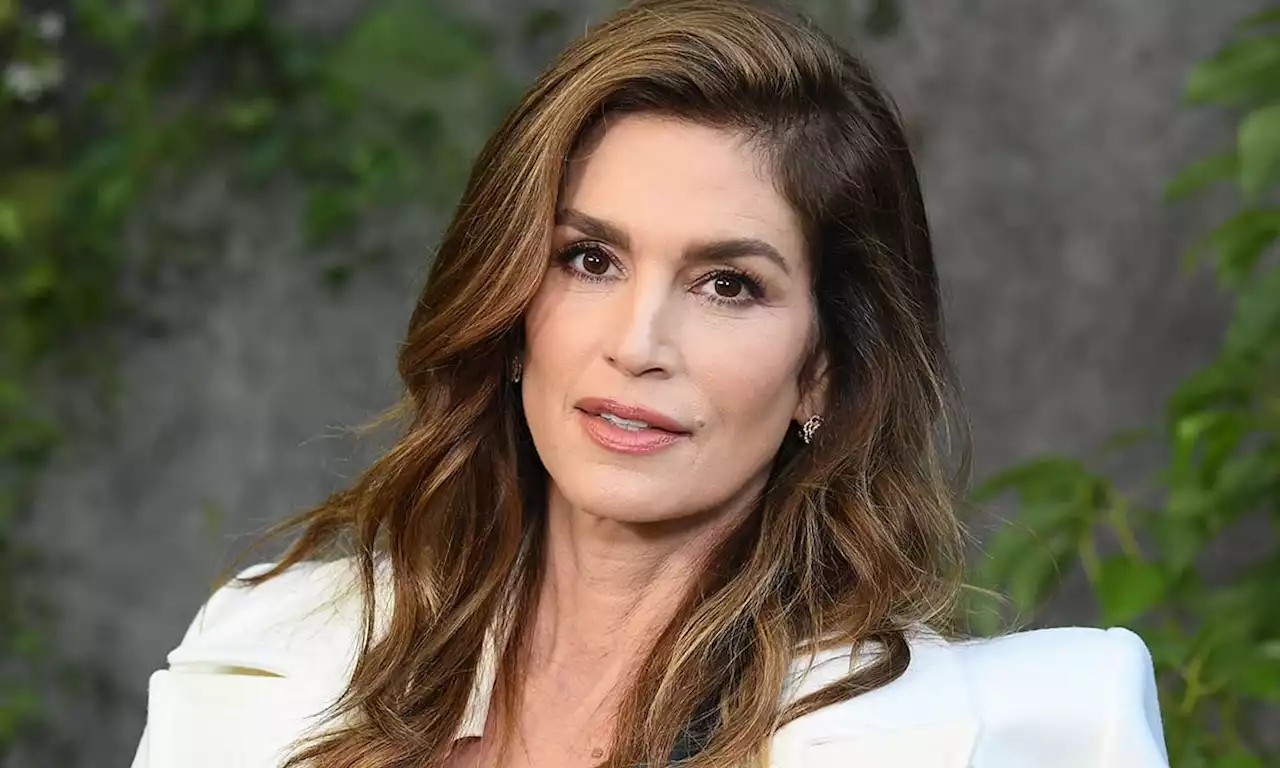 Cindy Crawford dazzles in sheer sequin party dress for ultra-special occasion