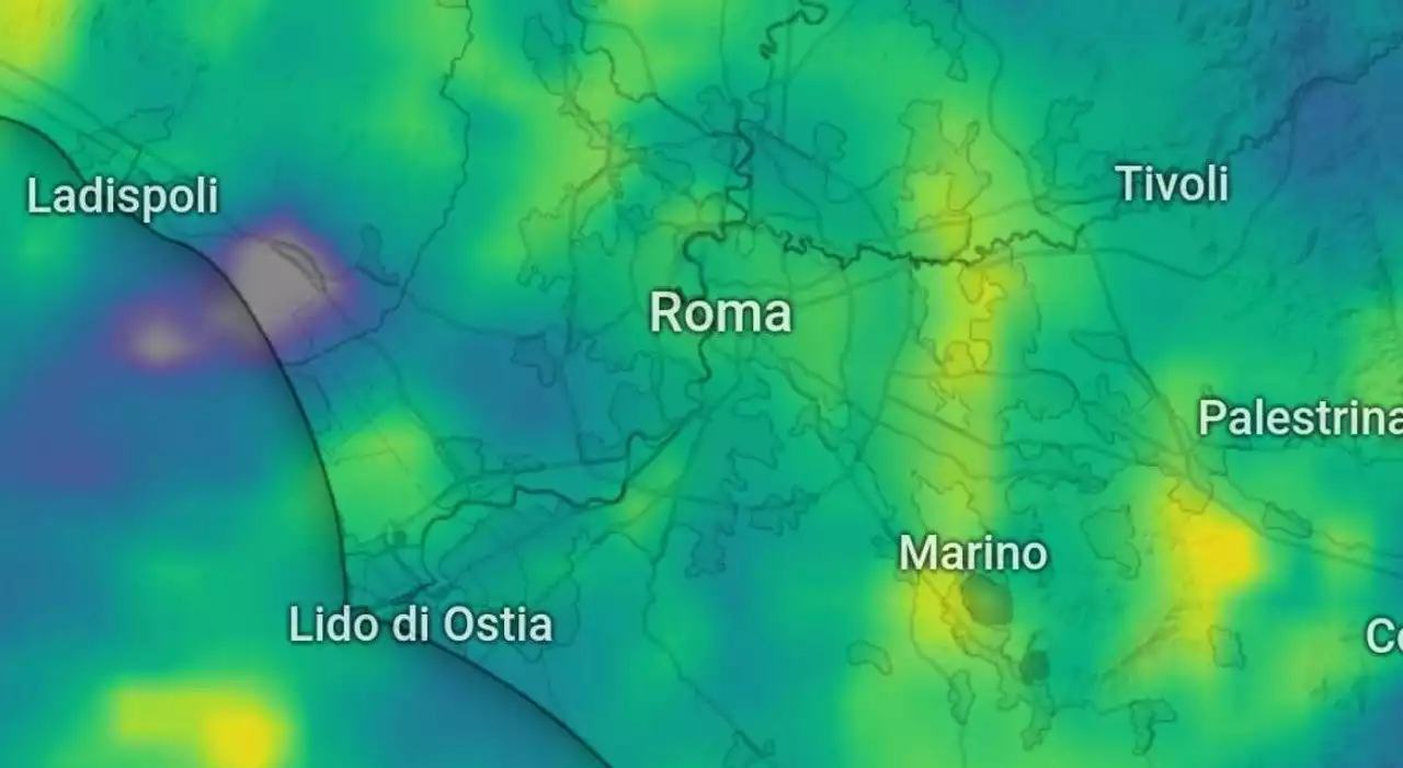 Maltempo Roma, pioggia e forte vento per tutta la giornata: allerta arancione nel Lazio