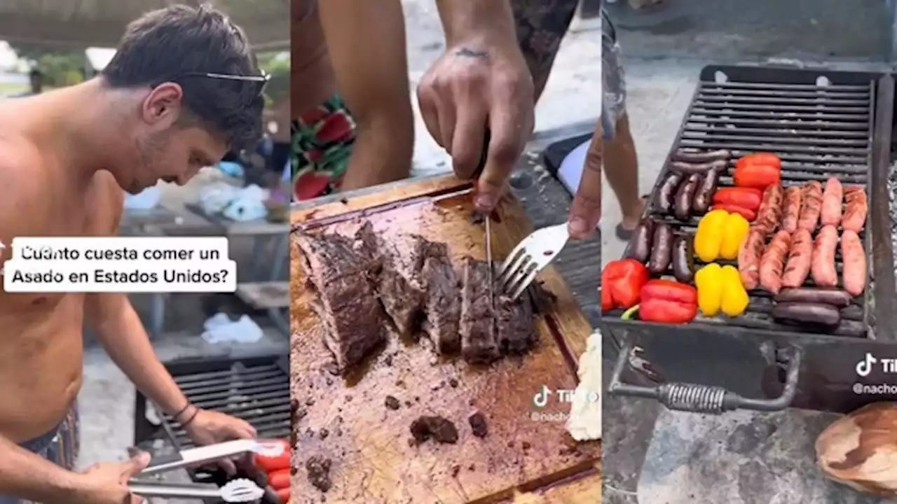 Argentino revela cuánto cuesta hacer un asado en Estados Unidos