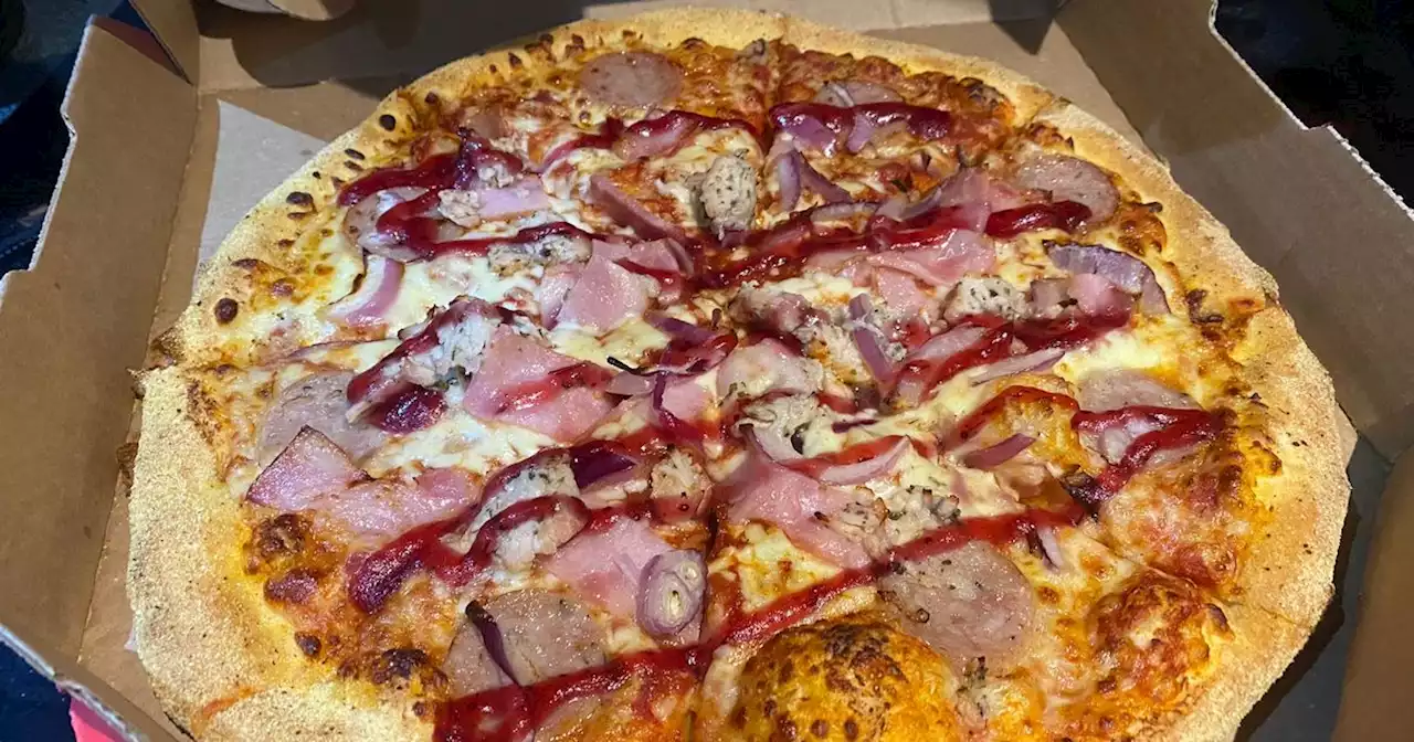 We tried Domino's first ever Christmas pizza and chocolate orange cookies