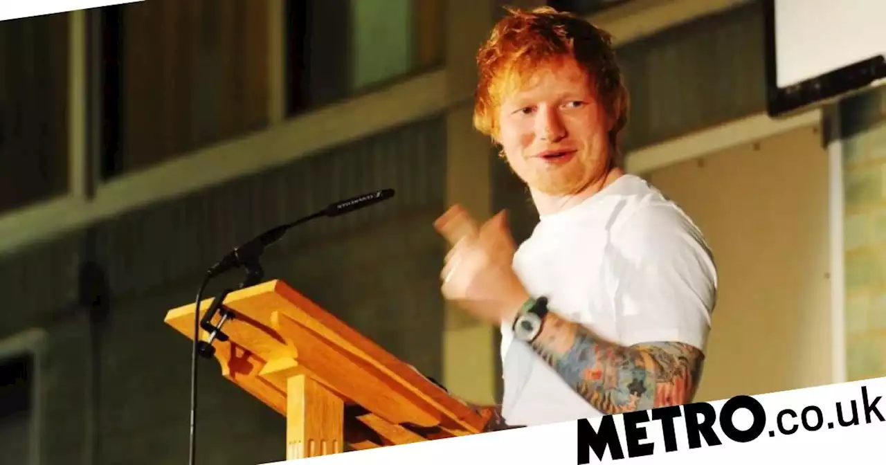 Ed Sheeran stuns students with surprise appearance at old school in Suffolk