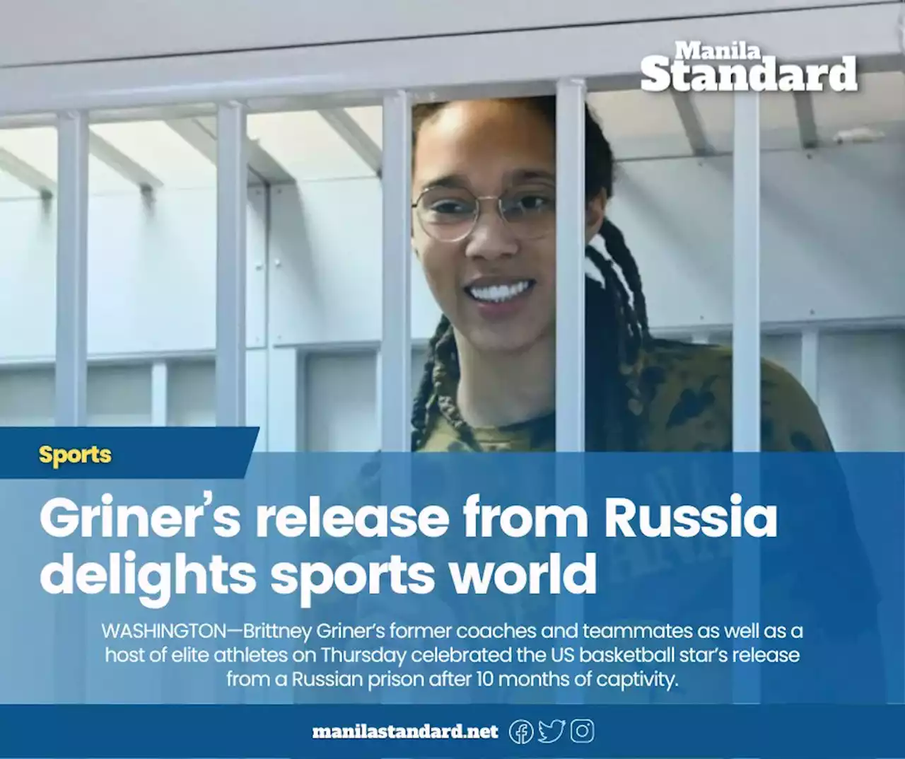 Griner’s release from Russia delights sports world