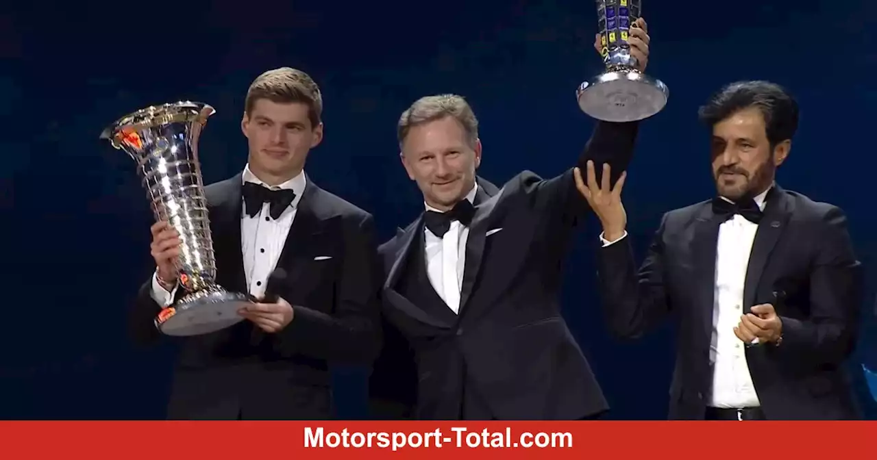 WM-Pokal für Verstappen: So wurde bei der FIA-Gala geflachst!