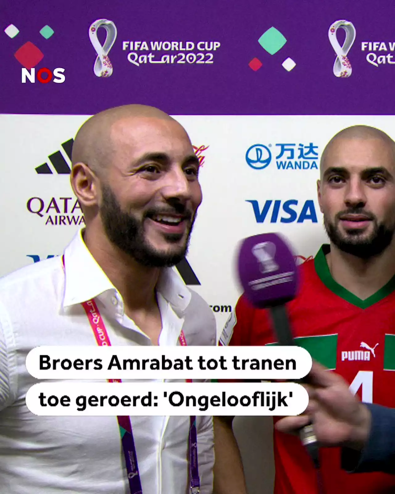 Broers Amrabat tot tranen toe geroerd: 'Dit is ongelofelijk, ben zo trots op hem'