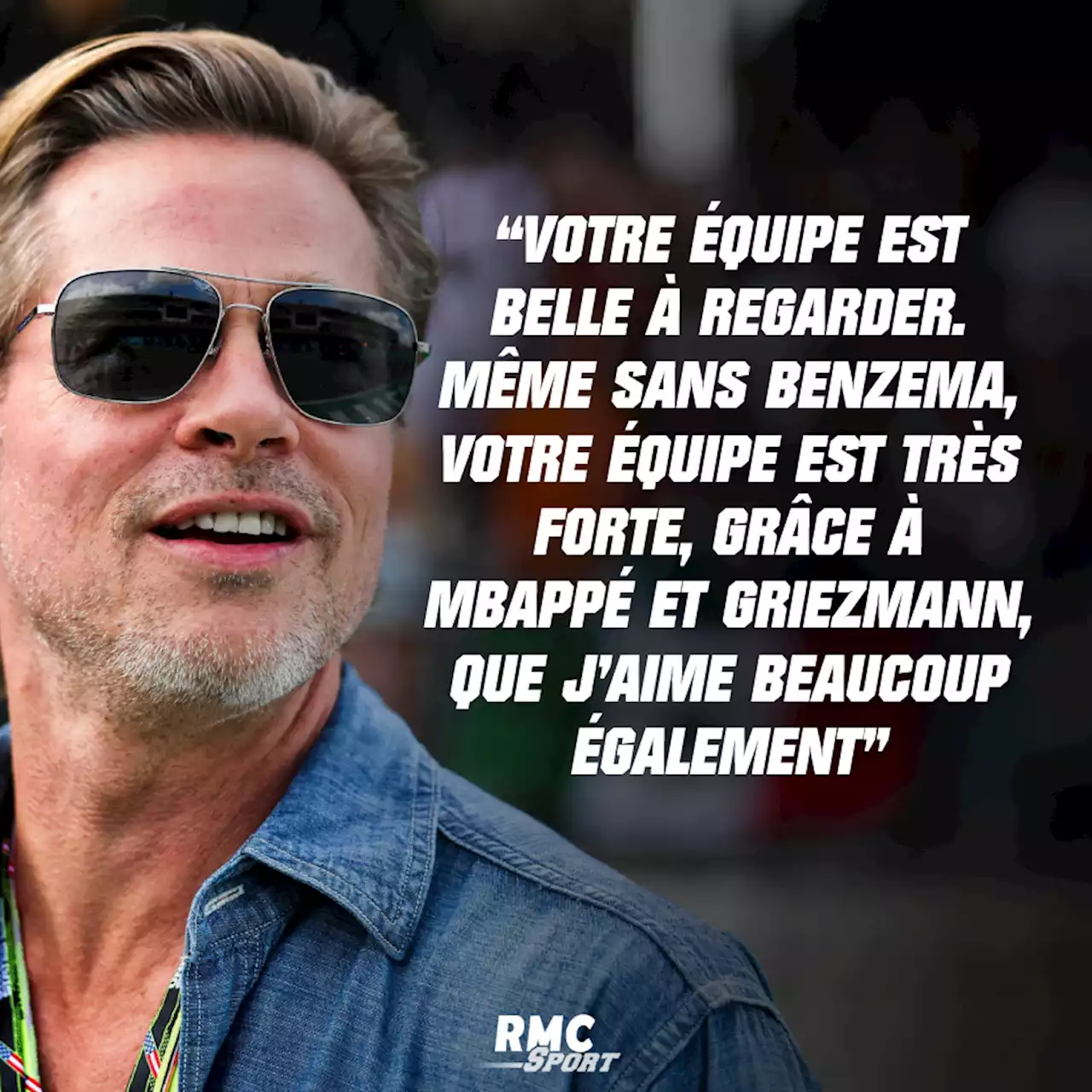 Angleterre-France: Brad Pitt sous le charme des Bleus malgré l'absence de Benzema