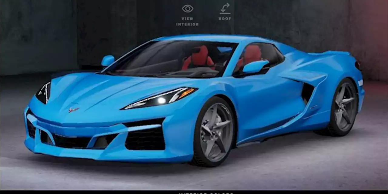 2024 Corvette E-Ray Hybrid Leaks in Configurator Tool