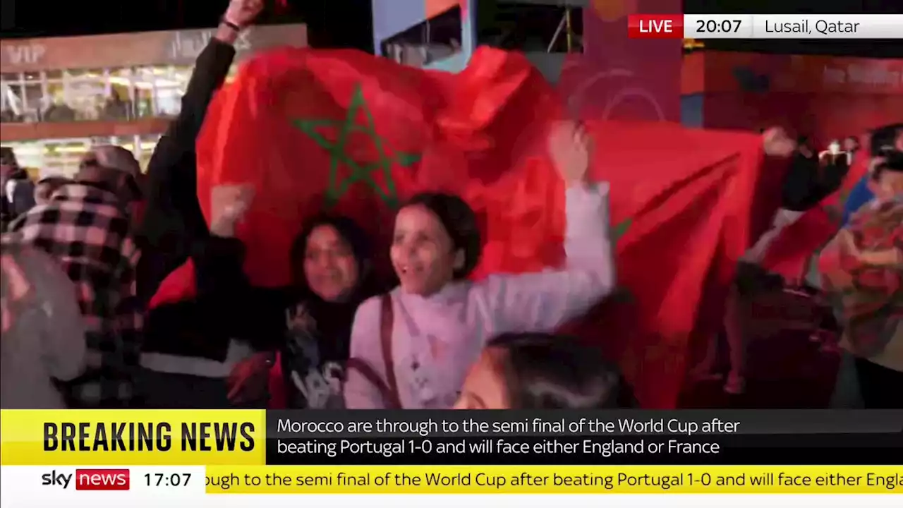 World Cup: Morocco make history after beating Portugal to reach World Cup semi-final