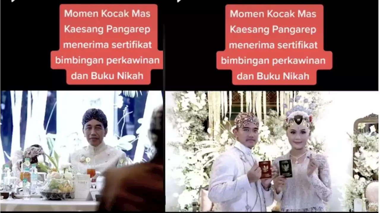 Tatapan Jokowi Penuh Haru, Kaesang Pangarep Pamer Sertifikat Bimbingan Nikah