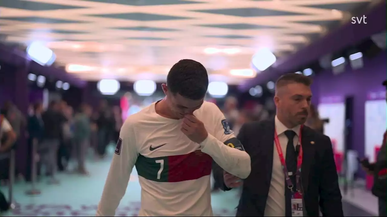 Fotboll: Cristiano Ronaldo i tårar efter uttåget